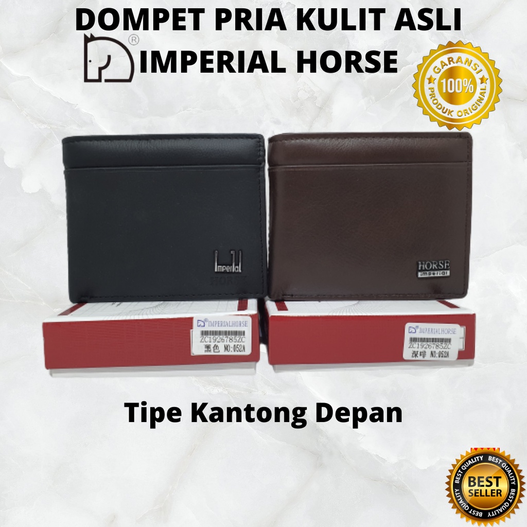 Dompet Pria Kulit Asli Original Imperial Horse Import, Tipe Terbaru Anak Muda, Model Distro dan Harga Murah (Horse#052A)