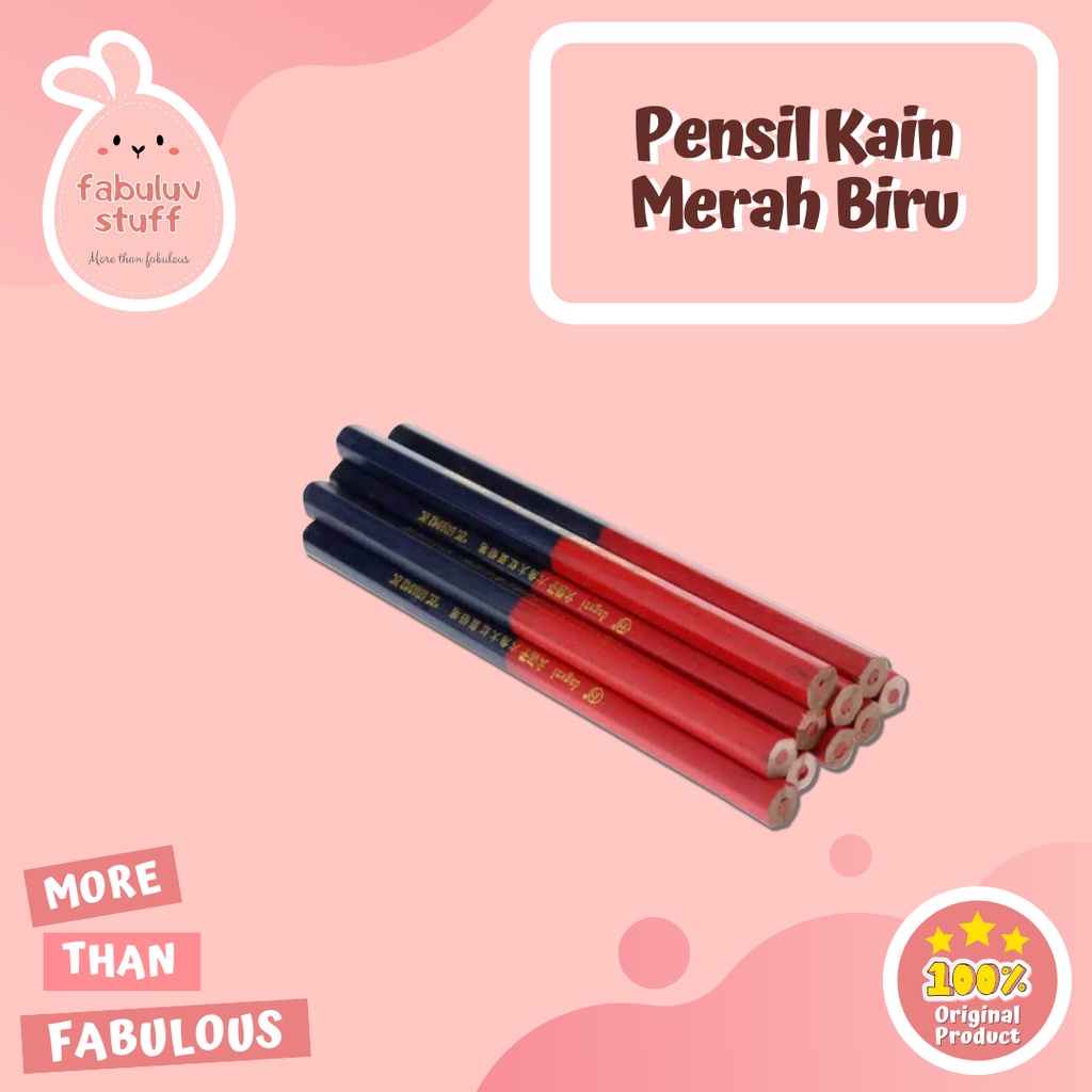 

ATK ~ Pensil Kain Merah Biru / Pensil Pola Blue Red