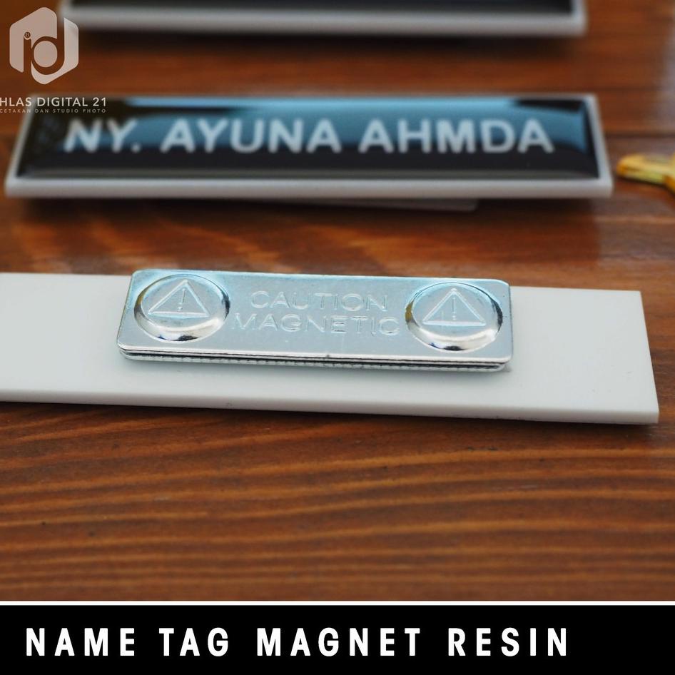 

ㅚ Papan Nama Dada Name Tag Akrilik Magnet Resin [Minimal 3 Pcs] に