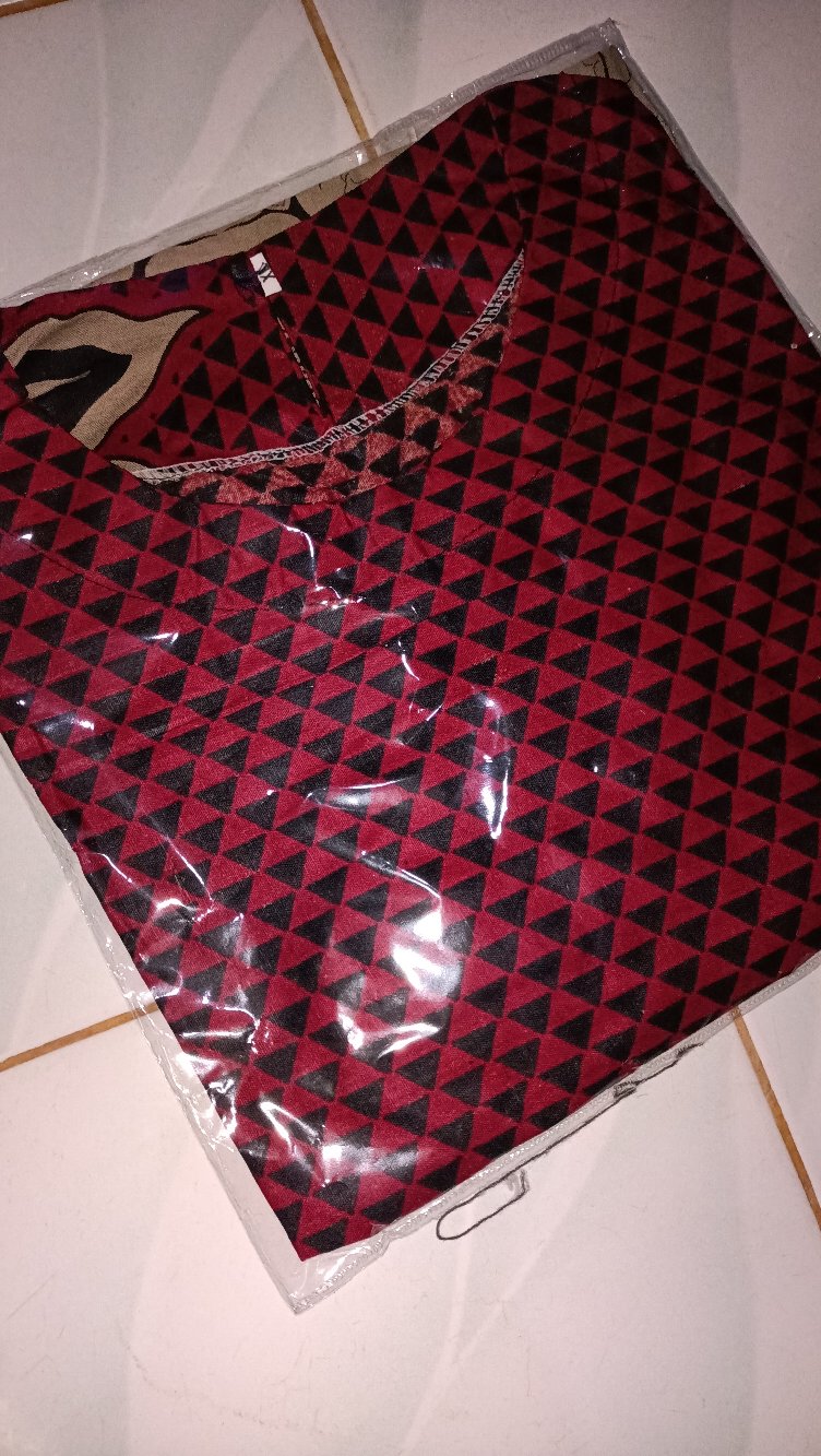 Batik Couple Keluarga Sania Ruffle Ori Ndoro Jowi Dnt Motif Bara Api Merah