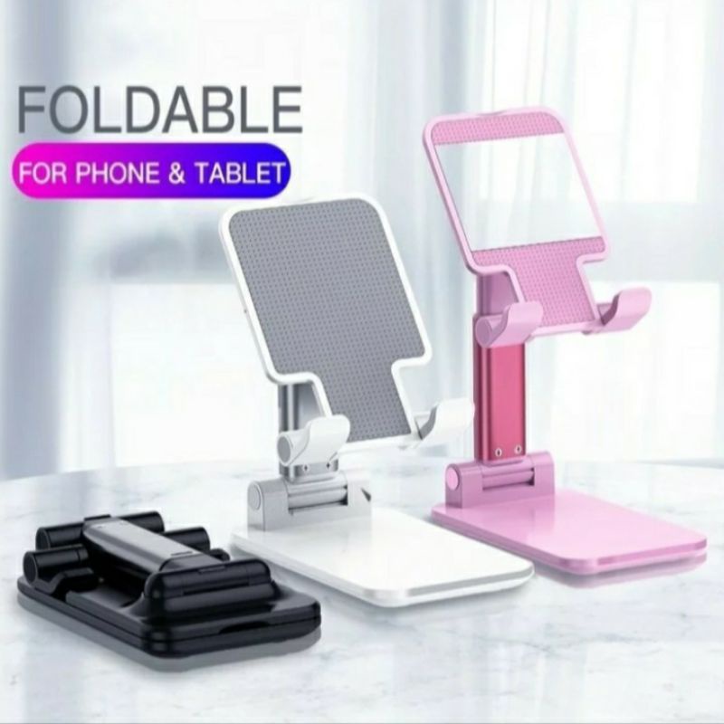 Folding Desktop phone stand holder handphone dudukan HP