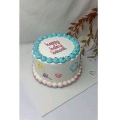 kue ulang bandung custom birthday cake bento cake korea cake / size 12cm