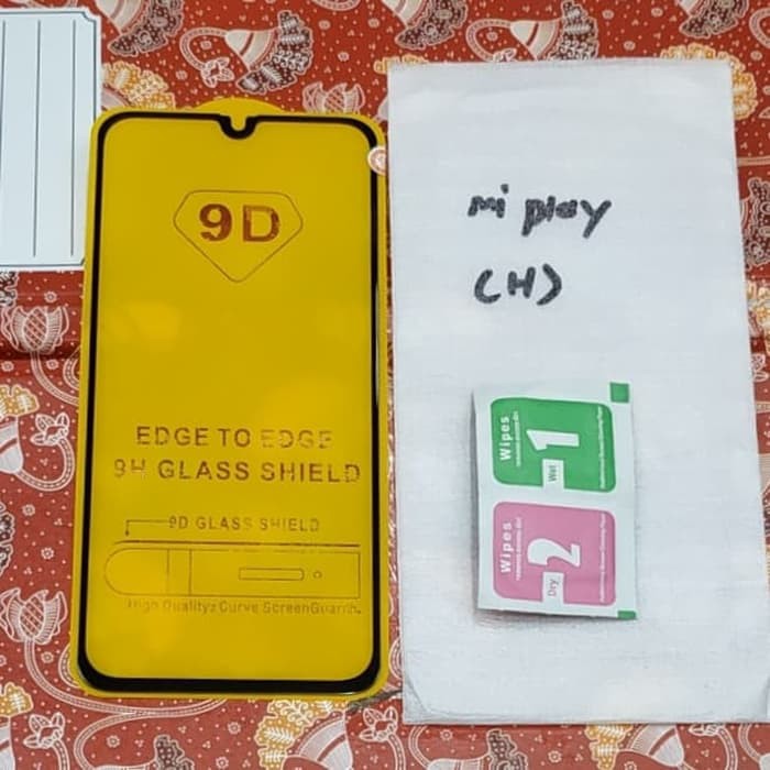 XIAOMI MI PLAY , REDMI 9A tempered kaca gorila glass full