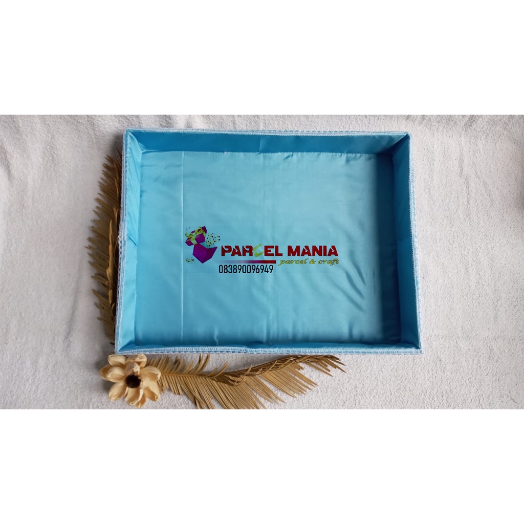 BEST PRODUCT KOTAK HANTARAN CANTIK,KOTAK MAHAR SIMPLE Kotak hantaran kain jumbo biru muda