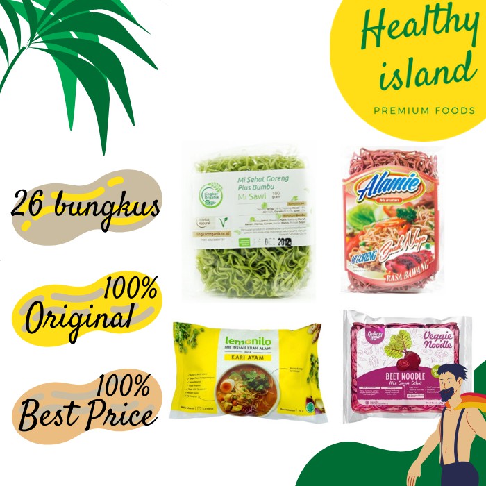 

Mie Sayur Sehat Kuah / Goreng - 26 bungkus