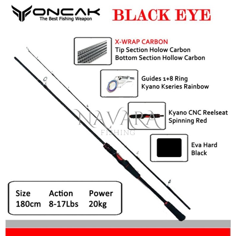 joran spinning oncak black eye 180cm
