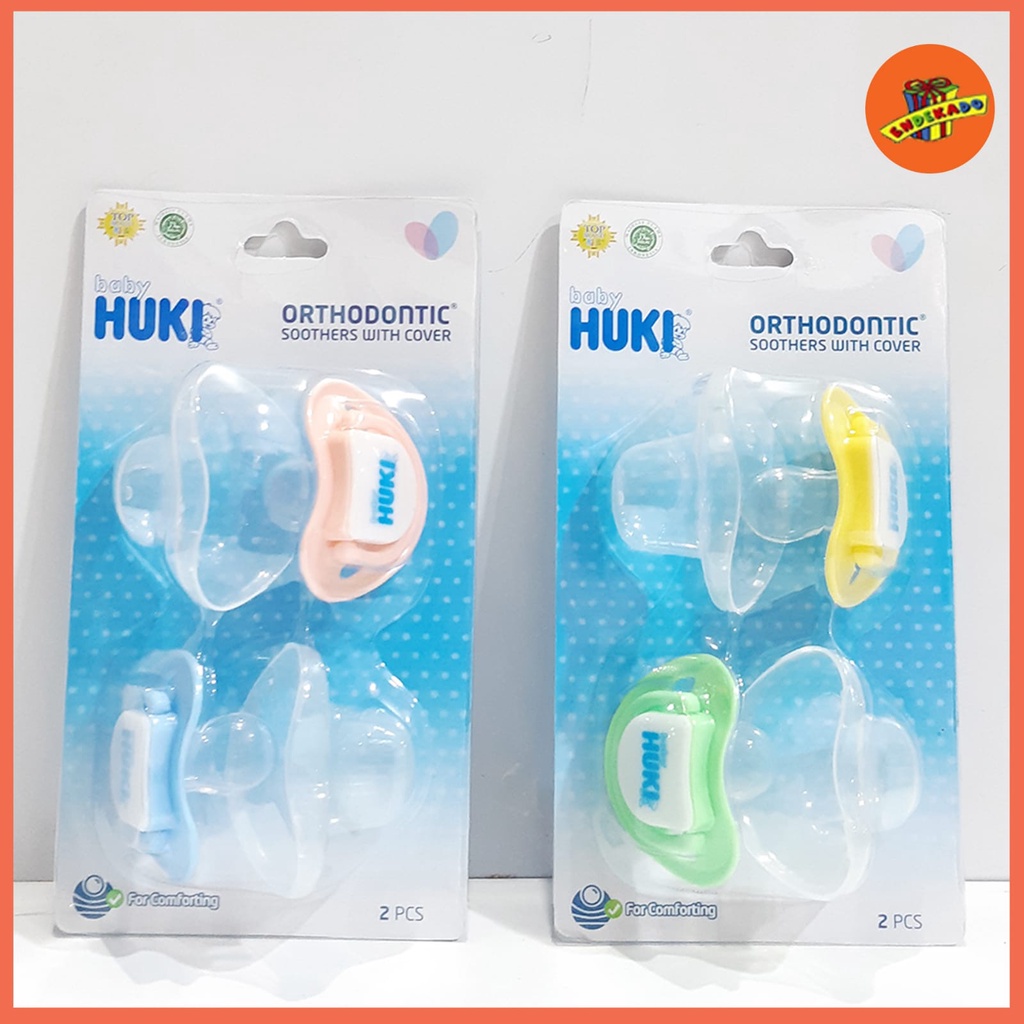 Huki Orthodontic Soother with Cover 2pc