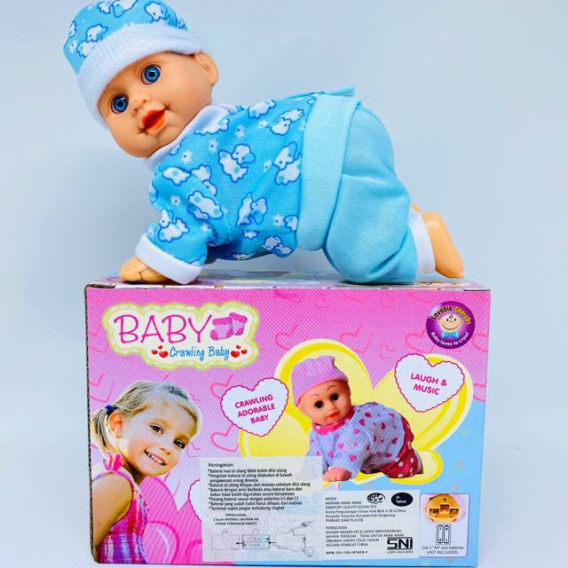 Boneka bayi merangkak
