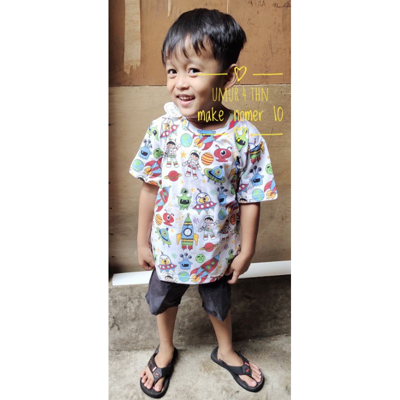 ATASAN ANAK COWOK MOTIF LUCU BAHAN CATOON