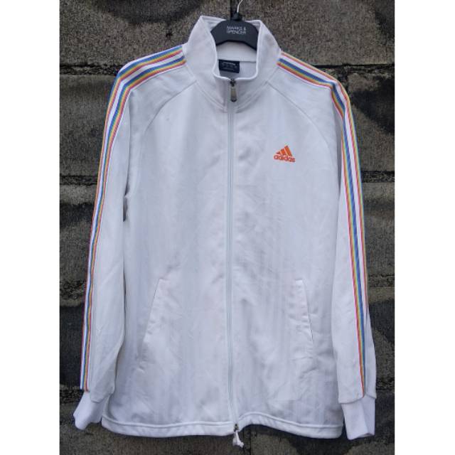 Jaket TrackTop Adidas climalite list rainbow original murah