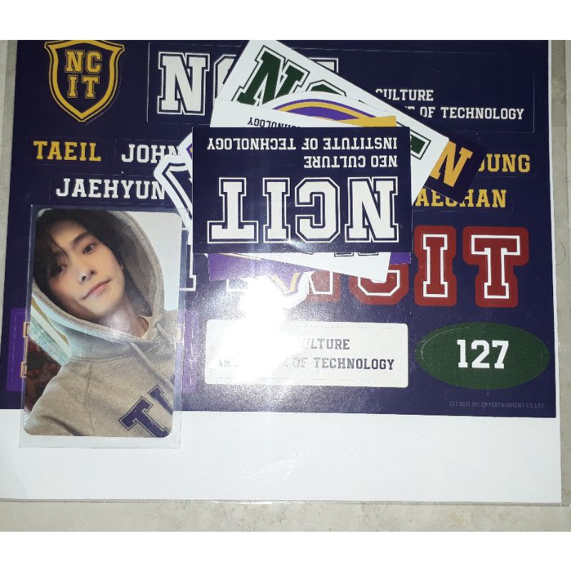 MD NCIT Removable Laptop Deco Sticker PC Jaehyun set booked