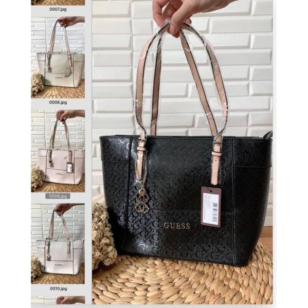 Stok terbatas pqd-079 .. GB01223 - TAS ORIGINAL GUESS Gues Tote Holo Big Ori