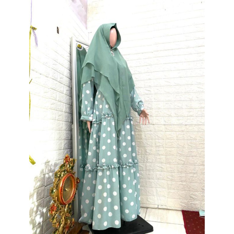 DIANA UMRELLA POLKADOT  SET by ANNISA SYARI