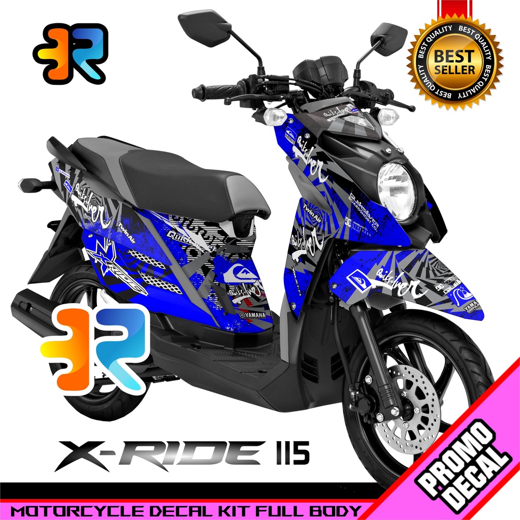 Decal Motor XRide 115 Desain Quick Silver Sticker Decal X-Ride 115 Full Body