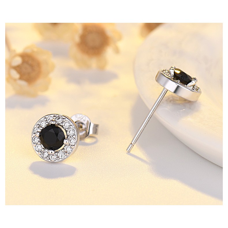 Anting Korea Pesta Tusuk Lapis Emas Putih Chelsea J9107-2