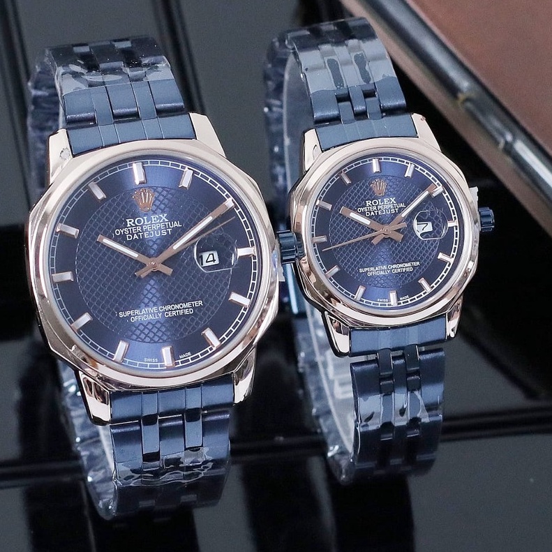 Original JAM TANGAN COUPLE SEIKO ATx158 Premium Kekinian