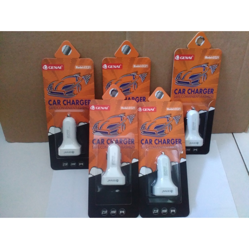 CAR CHARGER GENAI CC21 ORIGINAL DUAL USB