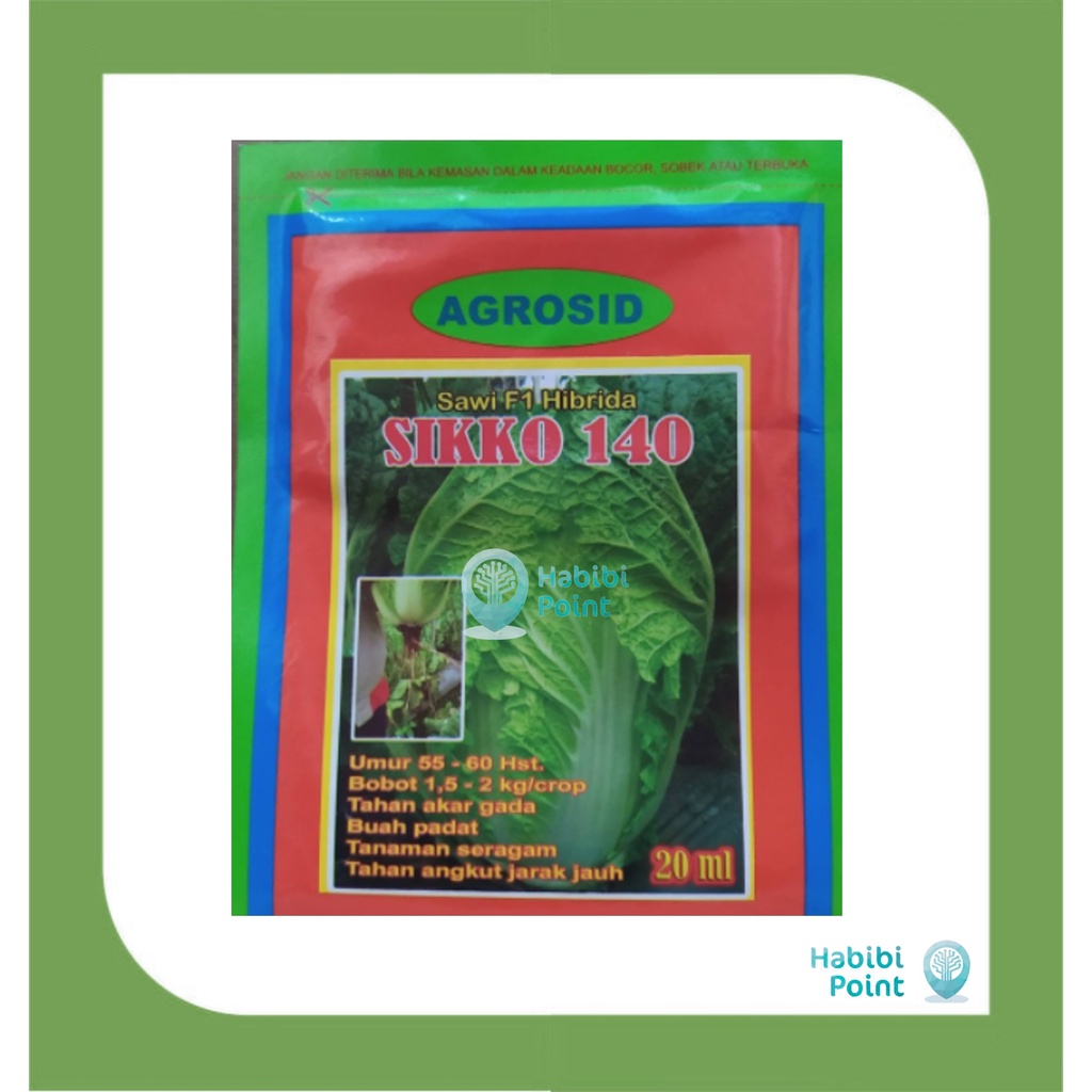 SAWI PUTIH F1 SIKKO (20 GRAM) - Benih Bibit Sawi Putih kemasan asli
