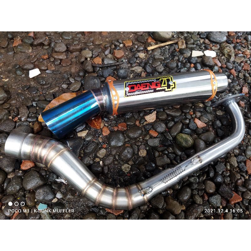 Knalpot racing Daeng 4 Aerox Nmax PCX lexy Honda Beat scoopy Mio sporty Mio j