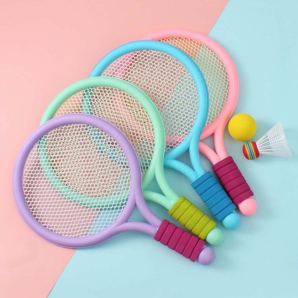 Set Raket Badminton / Tenis / Bulu Tangkis + Bola Lembut Untuk Anak / Orang Tua