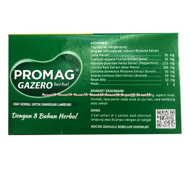 Promag Gazero Herbal 6Sachet Obat Herbal Cair Untuk Gangguan Lambung Pro Mag Sirup Cair