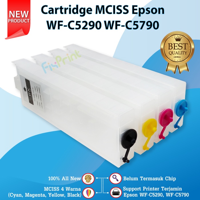 Cartridge MCISS Refillable Epson WF-C5290 WF-C5790 4 Warna Printer