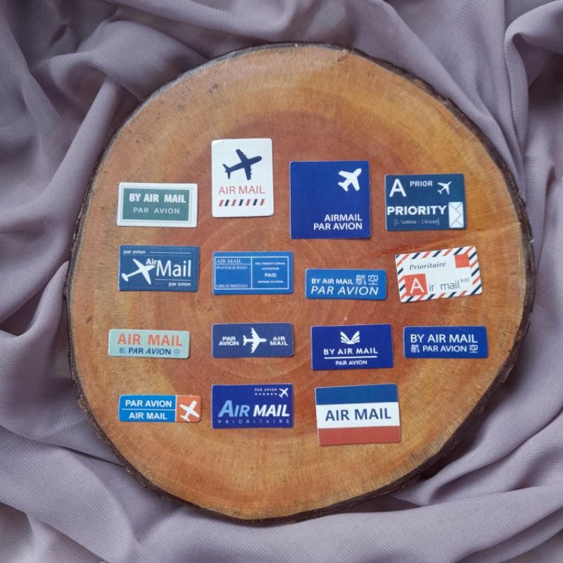 

Stiker Lucu | Sticker Air Mail | DIY Scrapbook | Journaling | Notebook | Diary | Cute Stasionary