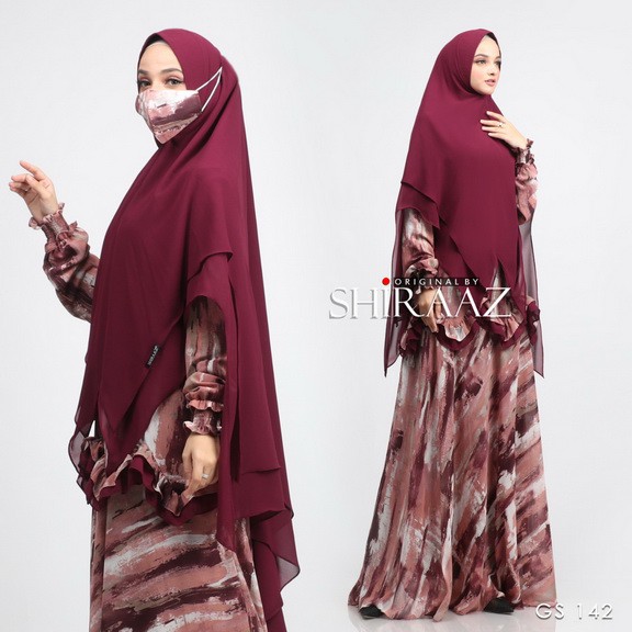 SHIRAAZ GS-142 set gamis syari by SHIRAAZ