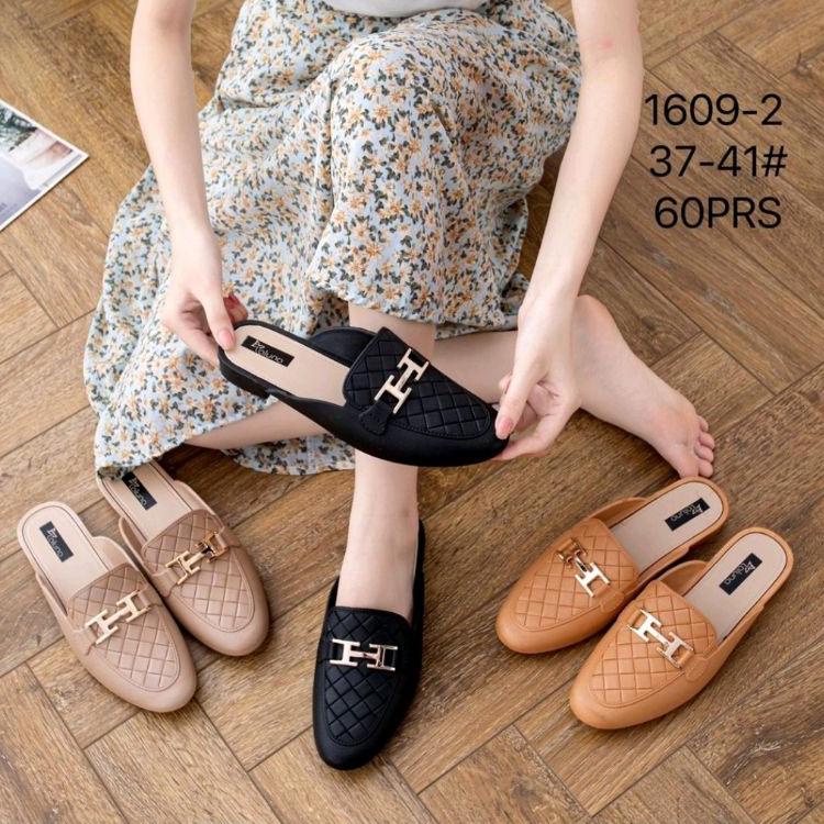 Sandal Jelly Wanita Selop Tertutup Mules Import 1609 {DE.25Au22n}