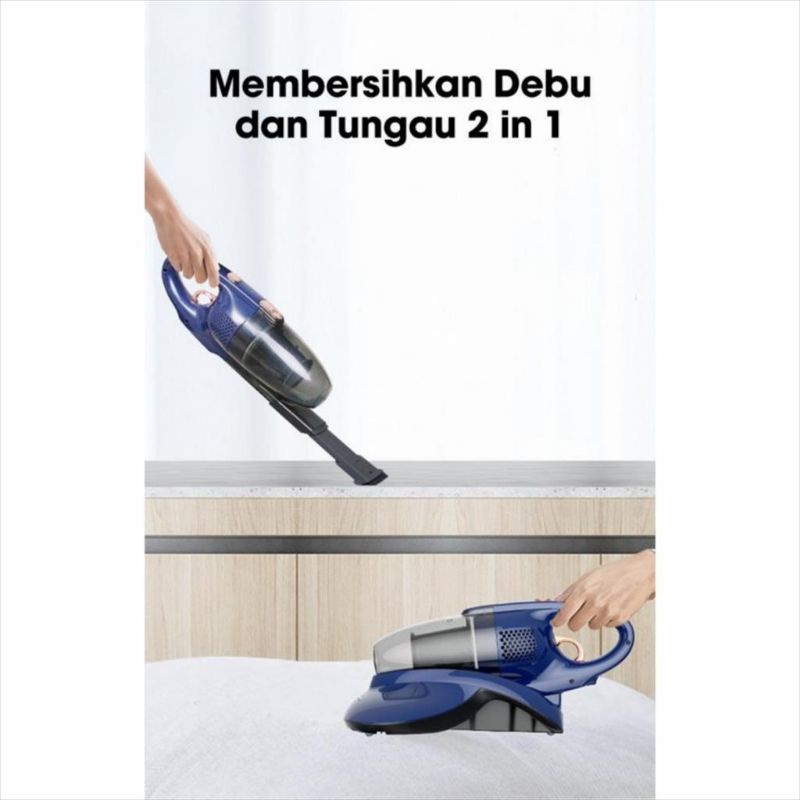 Samono SW-TMPB14 2 in 1 Mite Predator Vacuum Cleaner Debu dan Tungau Efek Sinar UV