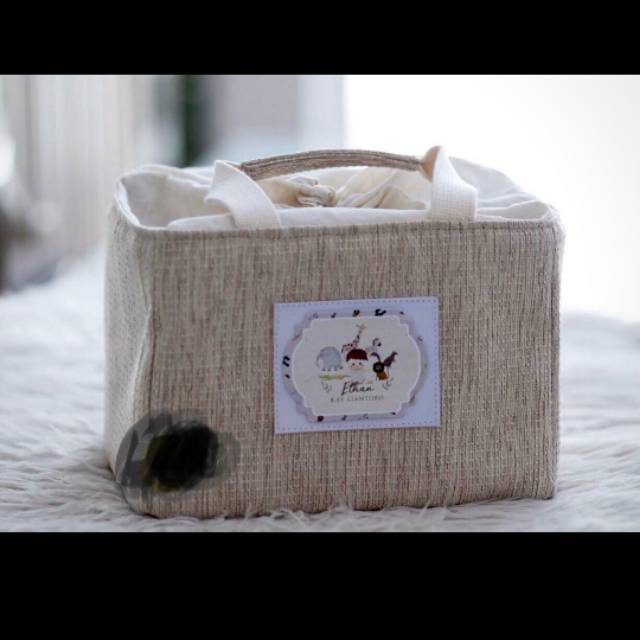 

souvenir hampers square bag bahan fabric gail / souvenir tas kanvas