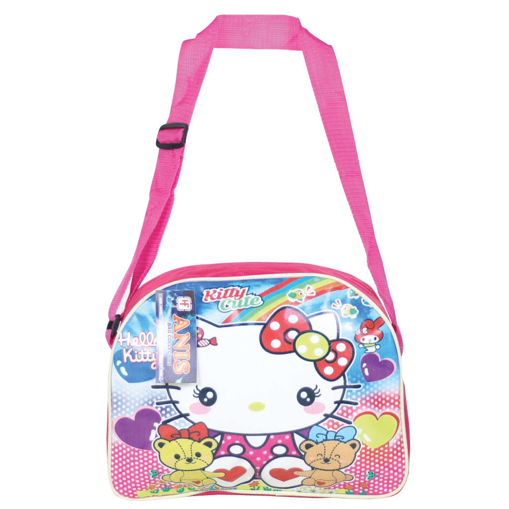 OBRAL !! Tas Selempang Sekolah Anak Perempuan TK Gambar Barbie Hello Kitty Murah Lucu Fashion Kids