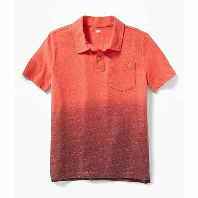 Kaos Anak Laki-laki Old Navy Dip-Dye Red (Ada Reject)
