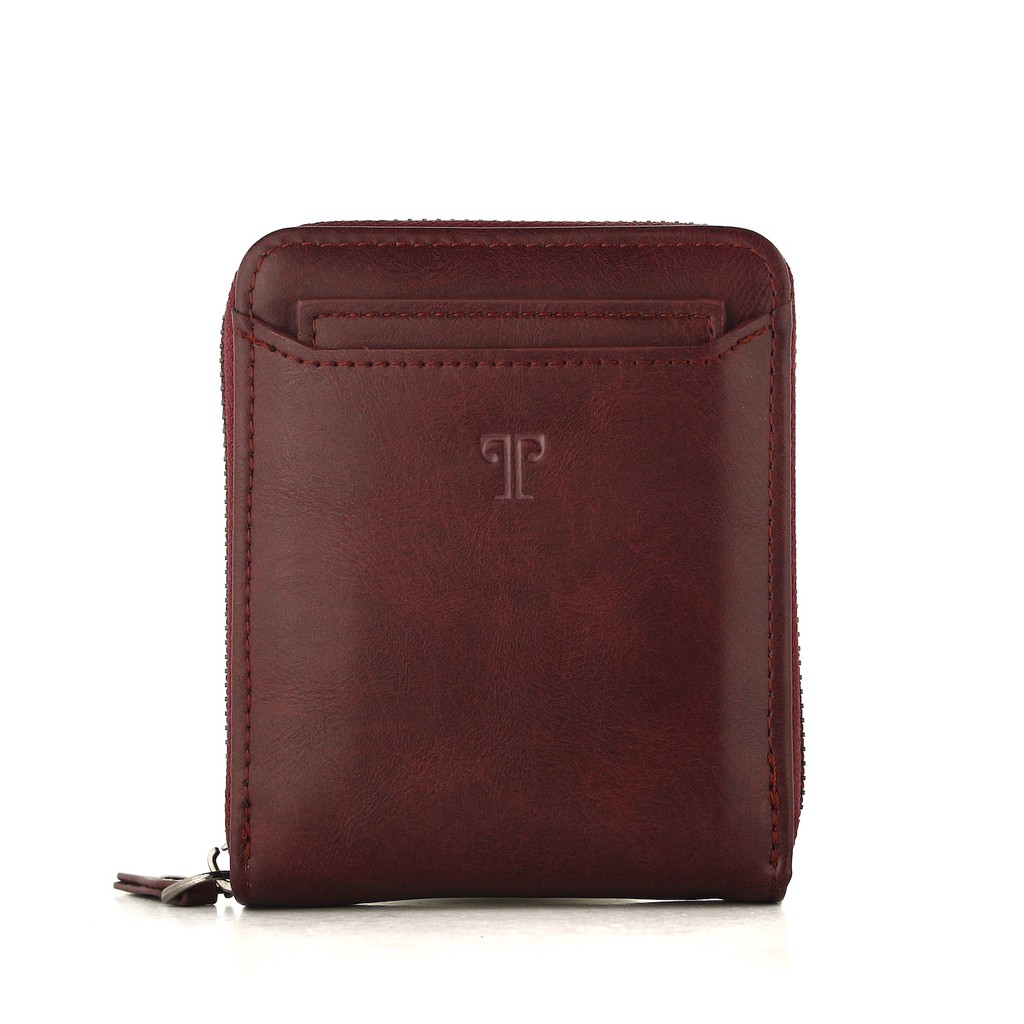 TOKOKOE - Dompet Pria Wanita Bahan Kulit Original - Troy - Classic Horo Avero-Horo Burgundy
