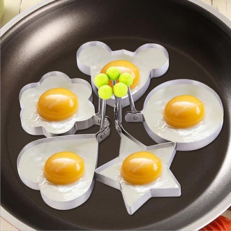 Cetakan Telur Karakter Telor Ceplok Mata Sapi Dadar Goreng Stainless Steel Pancake KC083