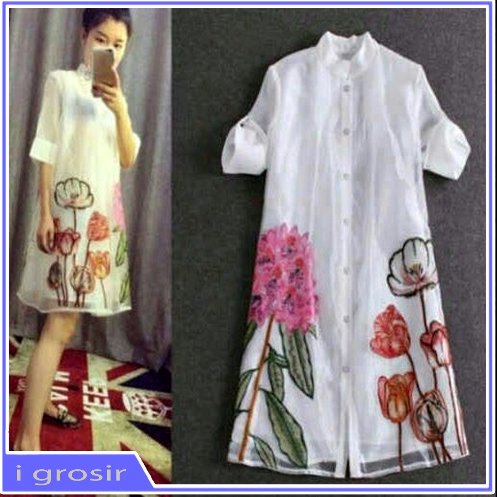 TUNIK WANITA TERBARU 2021 KEKINIAN MURAH BAJU TERBARU WANITA 2021 KEKINIAN ATASAN TUNIK LENGAN BALON