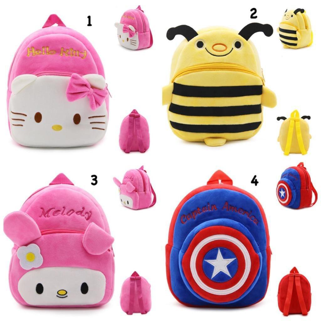 LIN065 - Tas Anak Karakter Cotton Fabric