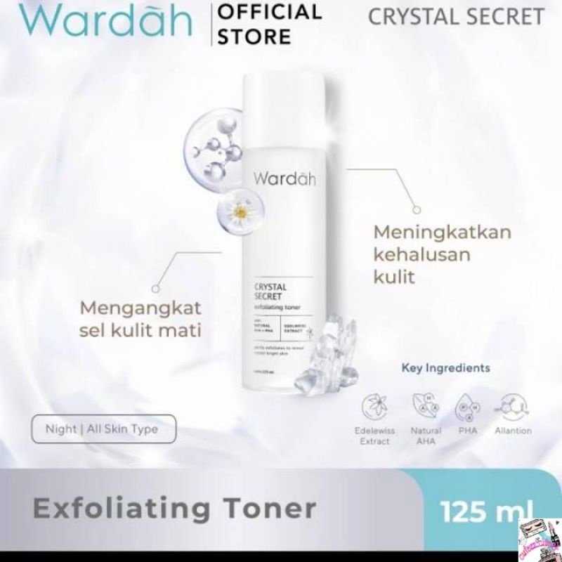 ☃Cutezz_Ching1☃Wardah Crystal Secret Exfoliating Toner 125ml