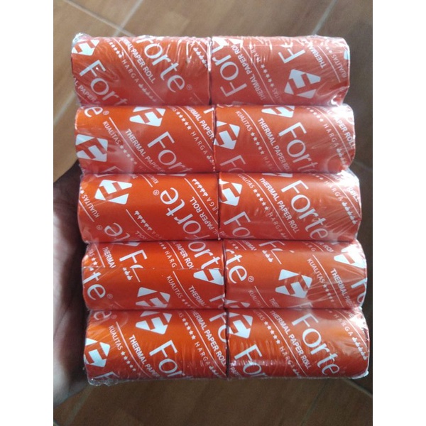 

Bisa COD - Kertas Printer - kertas printer Thermal - Kertas Struk - Kertas Kasir Thermal Paper FORTE 57x30 per ROLL