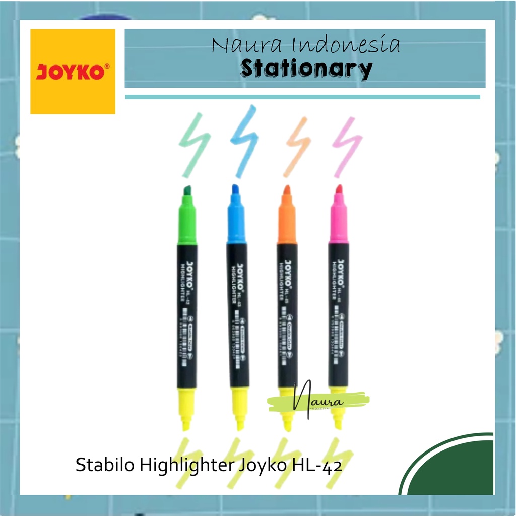 

Stabilo Highlighter Joyko HL-42 | Stabilo HL-43 | Stabilo HL-44 | Stabilo HL-45