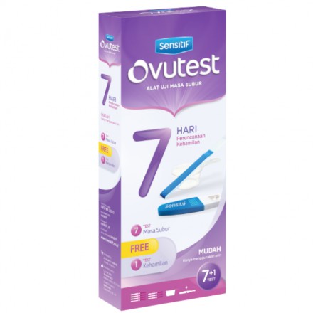 Ovutest Seven Days Plan Free 1 pcs Sensitif Compact - Alat Uji Masa Subur - Tes Masa Subur