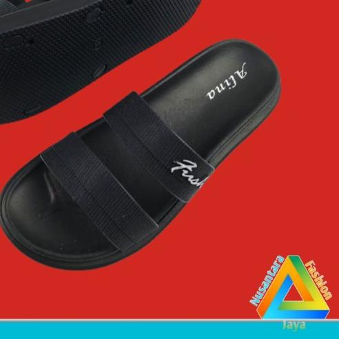 ➪ Sandal Jelly Wanita [ 840-1 ] Sandal Santai / Sandal Balance - Hitam(Alina), 37 ☈