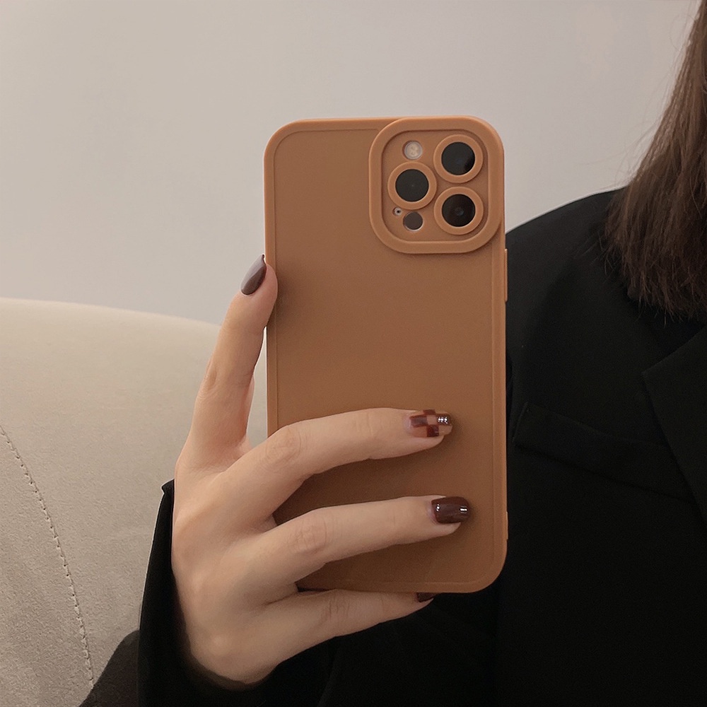 Soft Case Silikon Desain Milk Tea Cokelat Untuk Iphone 7 8 PLUS X XR XS 11 12 13 MINI PRO MAX SE 2020