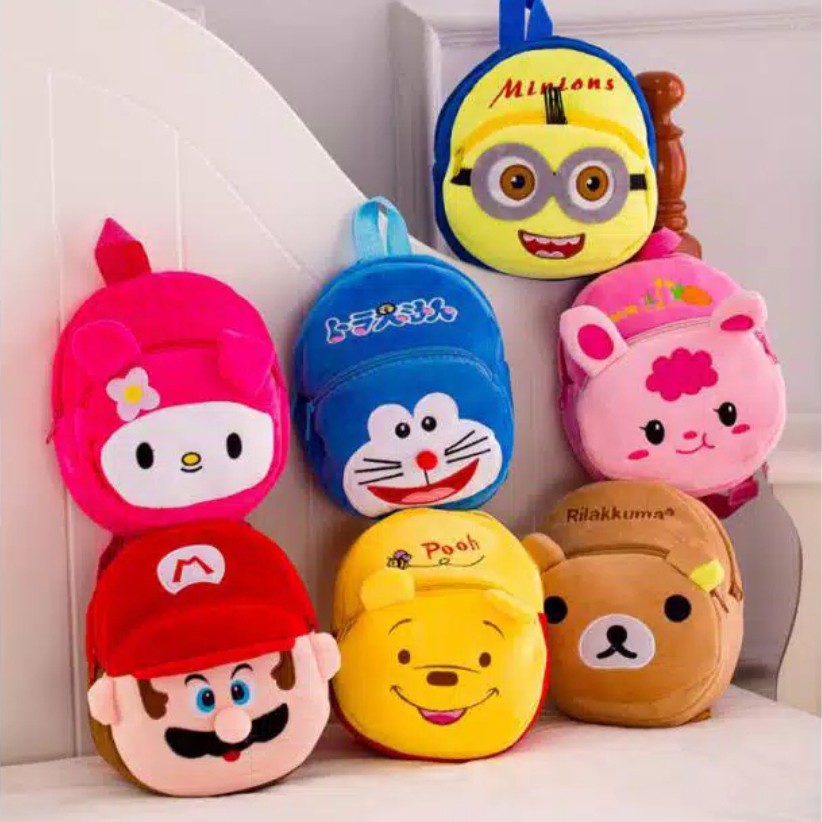 TAS RANSEL ANAK PAUD IMPORT GAMBAR BONEKA