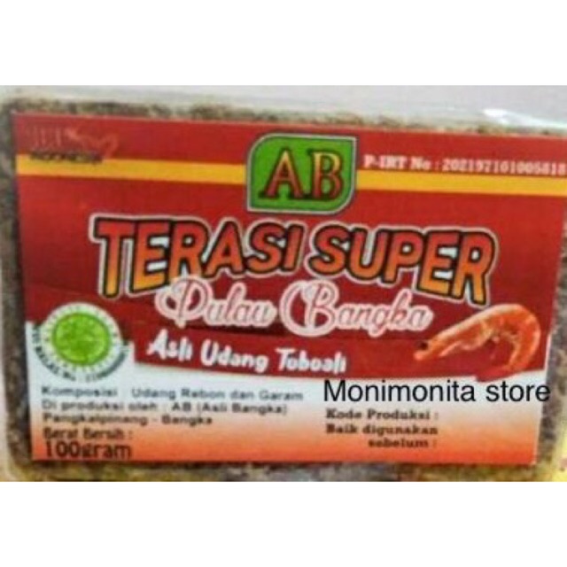 

Terasi Udang Super Toboali Bangka 100 gram