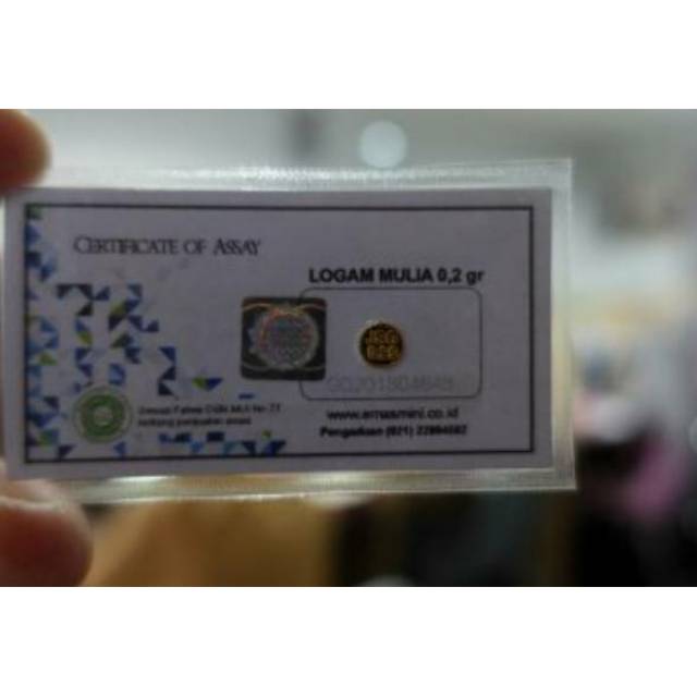LOGAM MULIA EMAS MINI 0.2 GRAM
