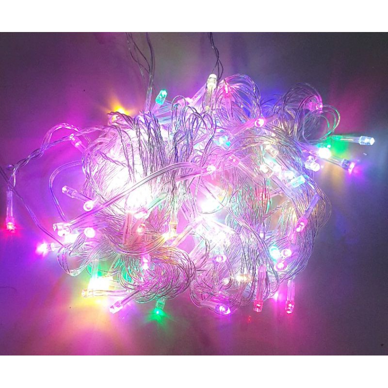 LAMPU NATAL TUMBLER 10 METER RAINBOW LAMPU HIAS TWINKLE