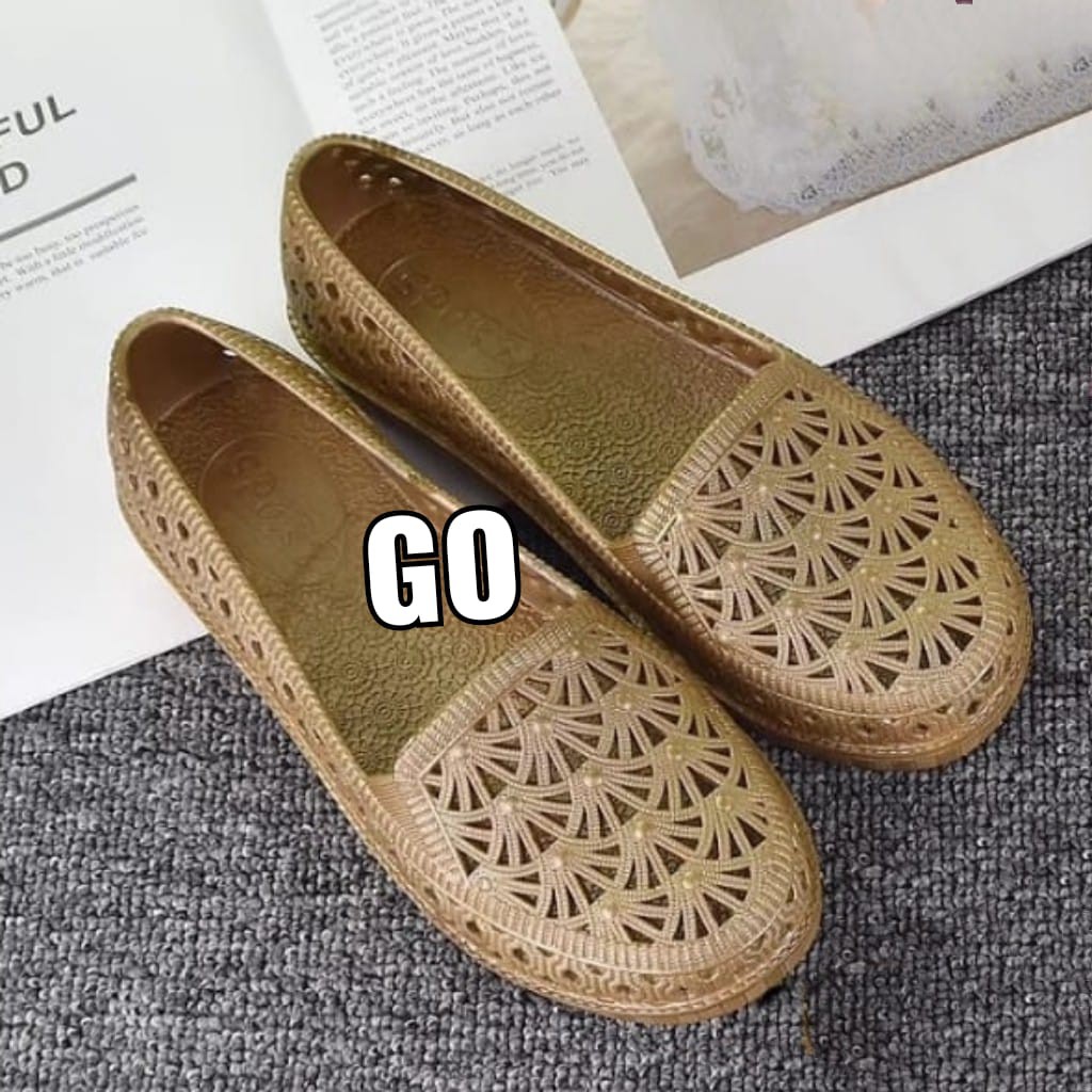 sogo Import LUBANG KIPAS Sepatu Wanita Teplek Sepatu Cewek Flatshoes Jelly