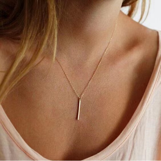 Kalung Wanita Titanium Liontin Panjang Necklace Fashion