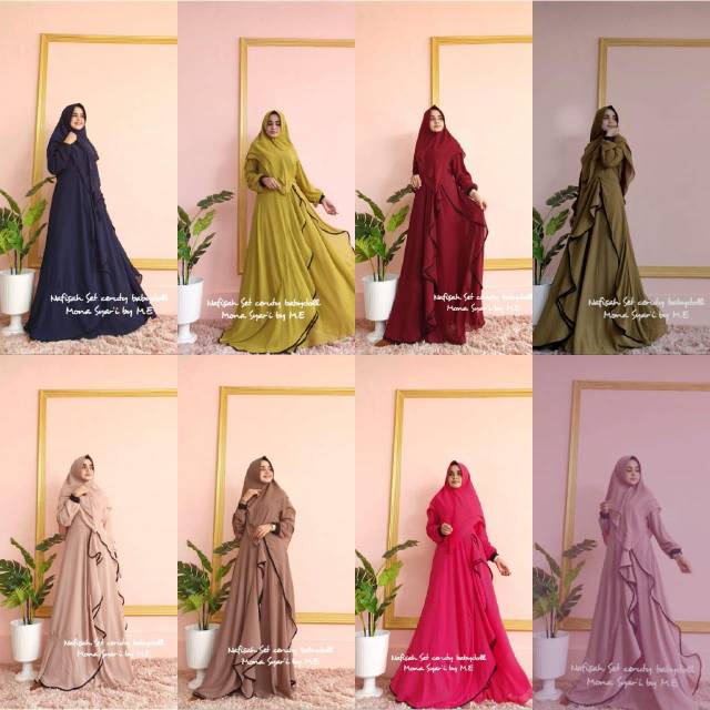 GAMIS SET SYAR'I - NAFISAH SET ORIGINAL MONA SYAR'I